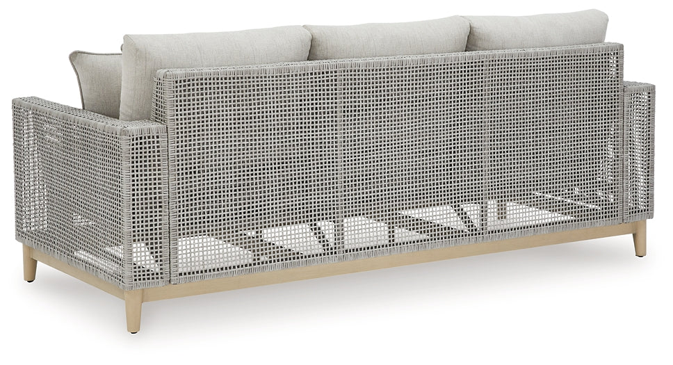 Seton Creek Outdoor Sofa and Loveseat with Coffee Table