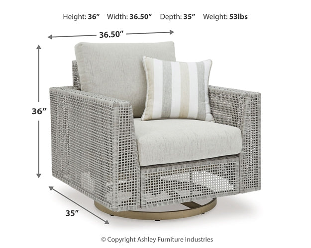Seton Creek Outdoor Lounge Chair and Ottoman