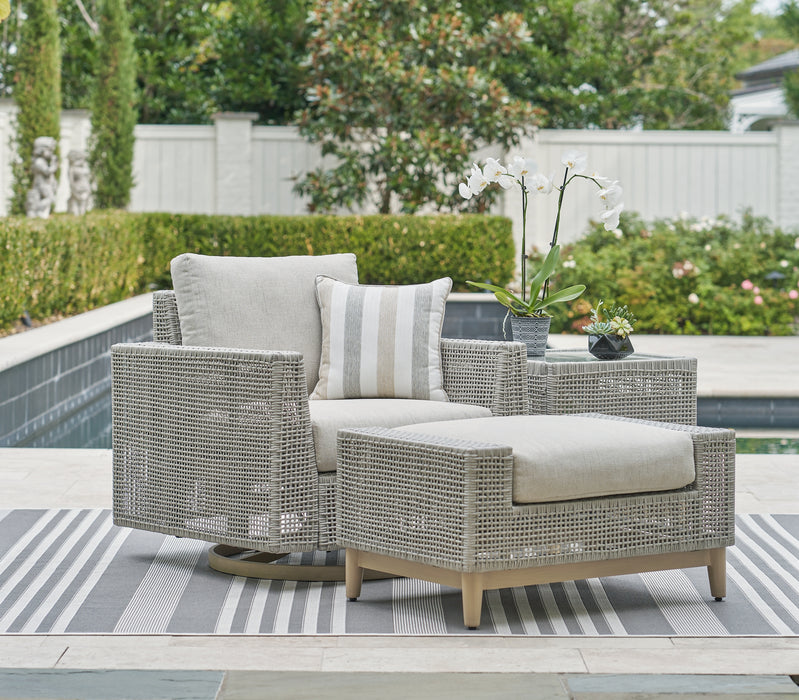 Seton Creek Outdoor Lounge Chair and Ottoman