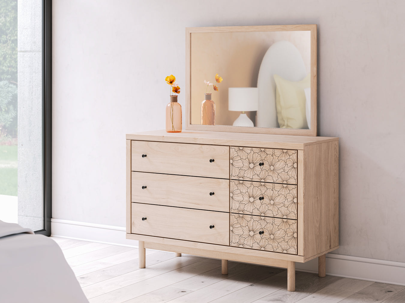 Bedroom > Dresser & Mirror