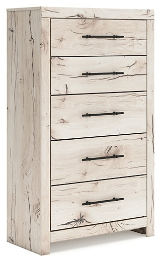 Full Panel Storage Bed with Mirrored Dresser, Chest and Nightstand