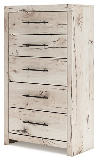 Full Panel Storage Bed with Mirrored Dresser, Chest and Nightstand