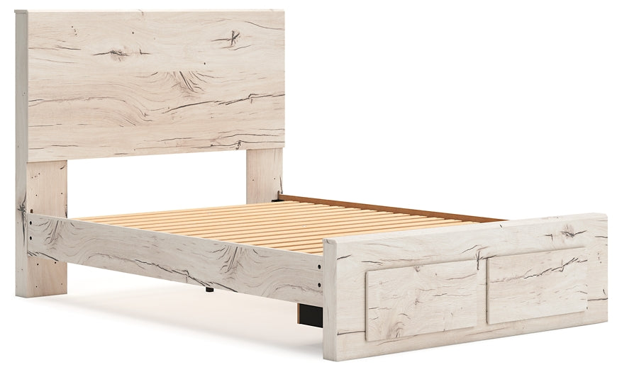 Full Panel Storage Bed with Mirrored Dresser, Chest and Nightstand
