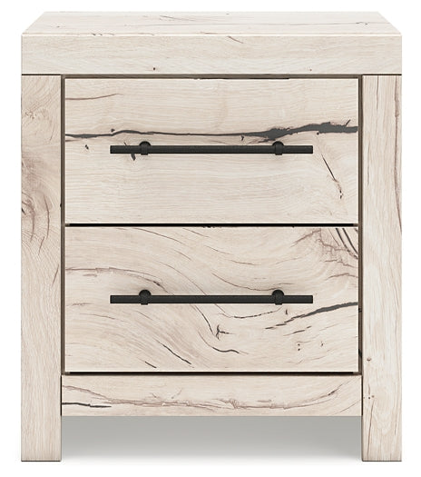 Full Panel Storage Bed with Mirrored Dresser, Chest and Nightstand
