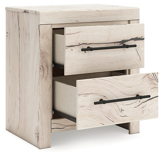 Full Panel Storage Bed with Mirrored Dresser, Chest and Nightstand