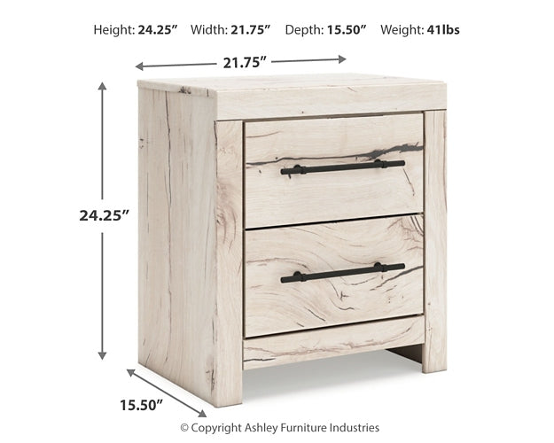 Full Panel Storage Bed with Mirrored Dresser, Chest and Nightstand