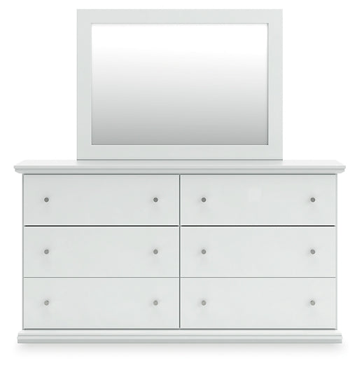Bostwick Shoals Full Panel Bed with Mirrored Dresser and Chest