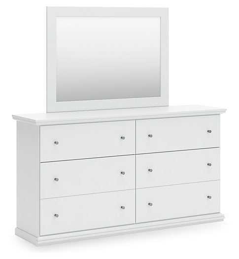 Bostwick Shoals Full Panel Bed with Mirrored Dresser and Chest