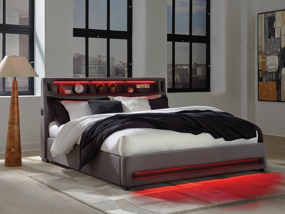 Verishaw California King Upholstered Bed
