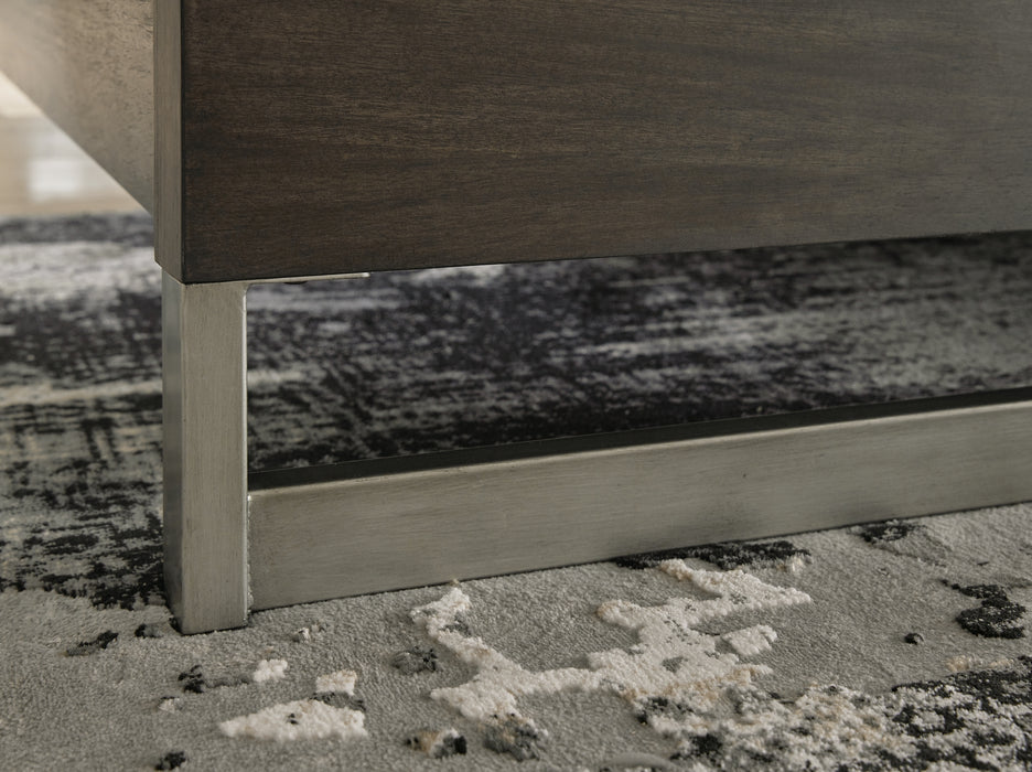 Arkenton Queen Panel Bed with Mirrored Dresser and Chest