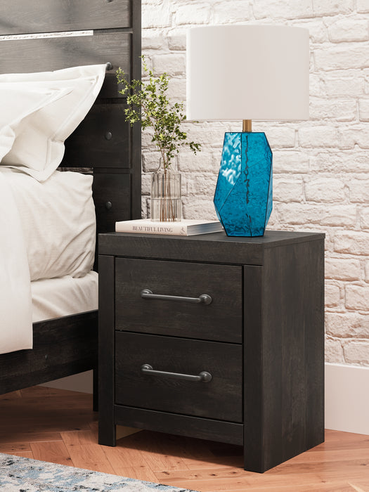 Hollivern Full Panel Bed with Storage with Mirrored Dresser and Nightstand