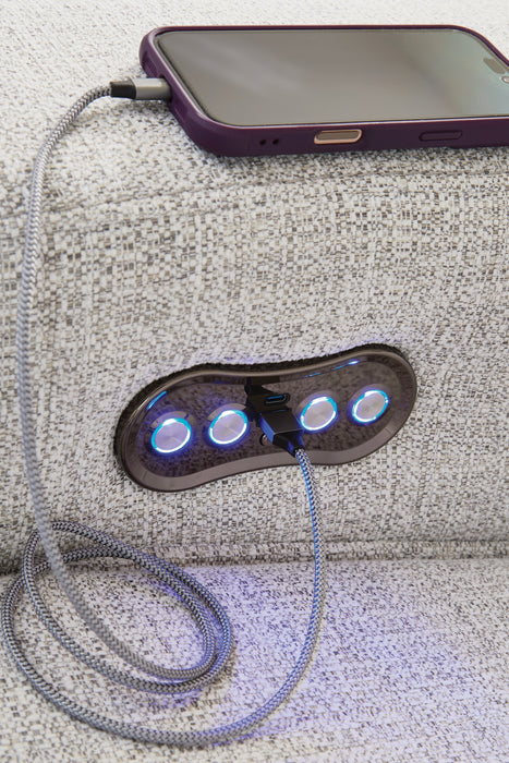 Modmax II 7-Piece Power Reclining Sectional with Chaise and Audio Consoles