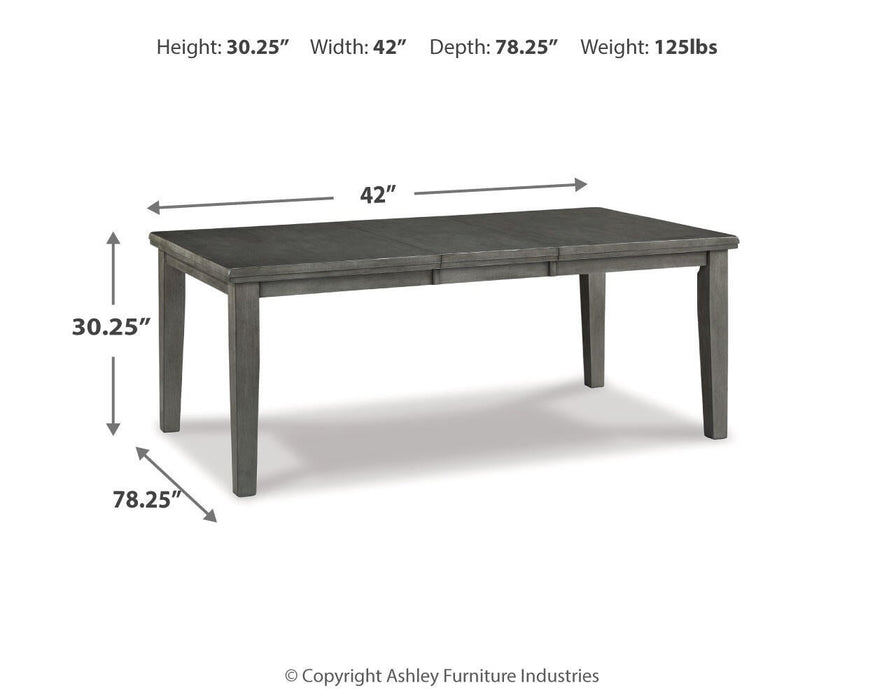 Hallanden RECT DRM Butterfly EXT Table