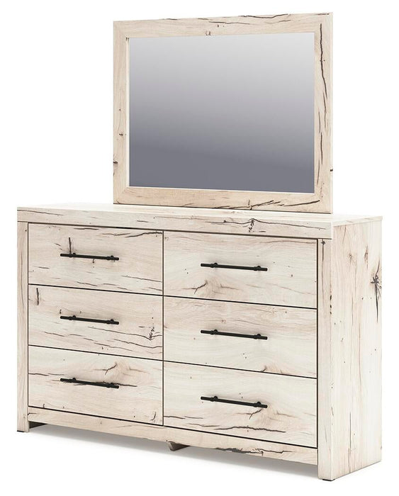 Lawroy Twin Panel Headboard, Dresser, Mirror and Nightstand