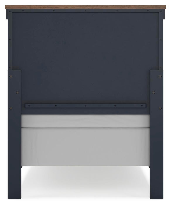Landocken Twin Panel Headboard, Dresser and Mirror