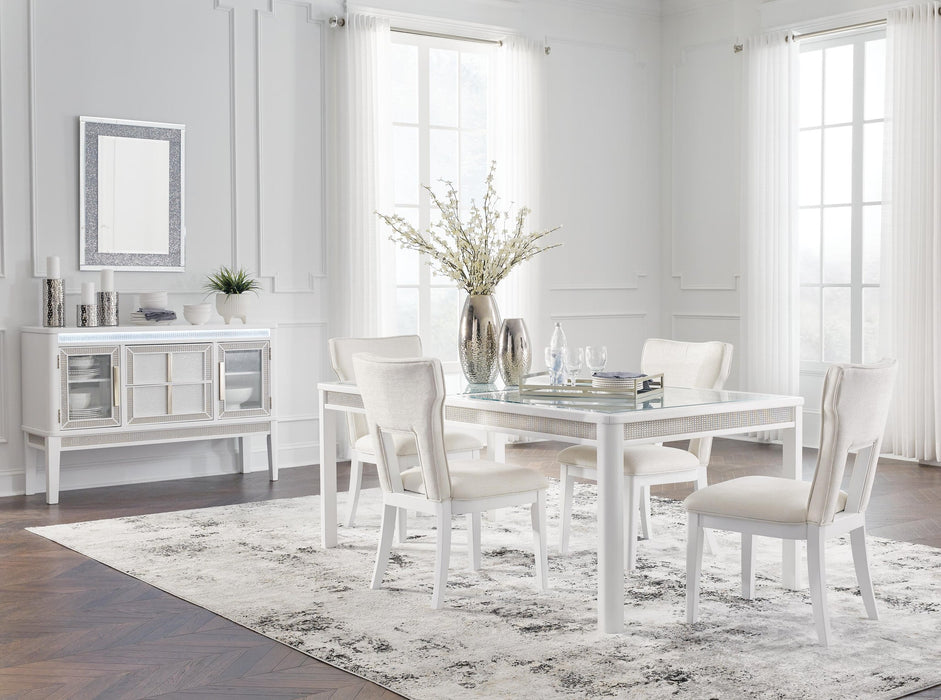Chalanna Dining Table and 4 Chairs