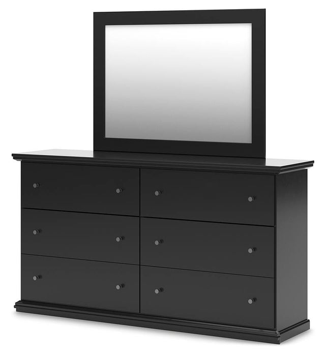 Maribel King Panel Bed, Dresser, Mirror and Nightstand