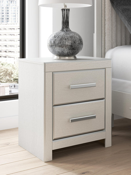 Zuraleus Queen Upholstered Panel Platform Storage Bed, Dresser, Mirror and Nightstand