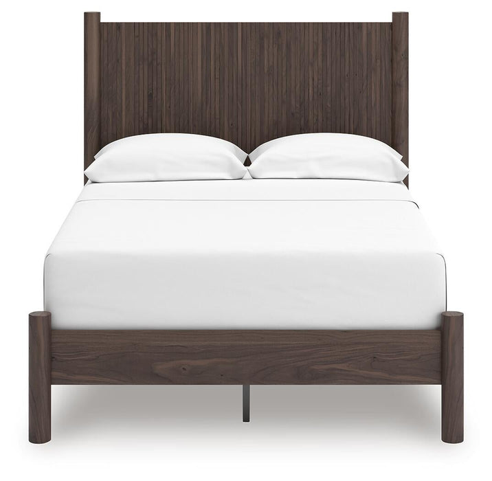 Pamytta Full Panel Platform Bed, Dresser, Mirror, Chest and Nightstand
