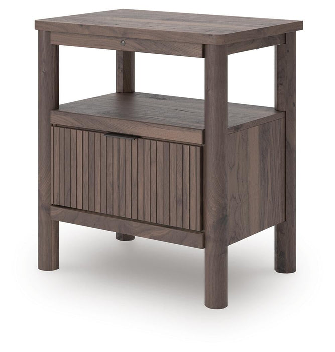 Pamytta Full Panel Platform Bed, Dresser, Mirror, Chest and Nightstand
