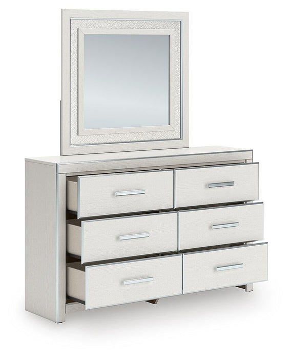 Zuraleus King Upholstered Bed, Dresser and Mirror