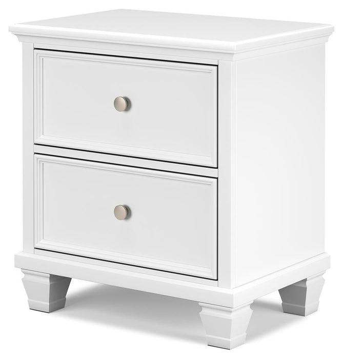 Fortman Queen Panel Storage Bed with Mirrored Dresser and Nightstand