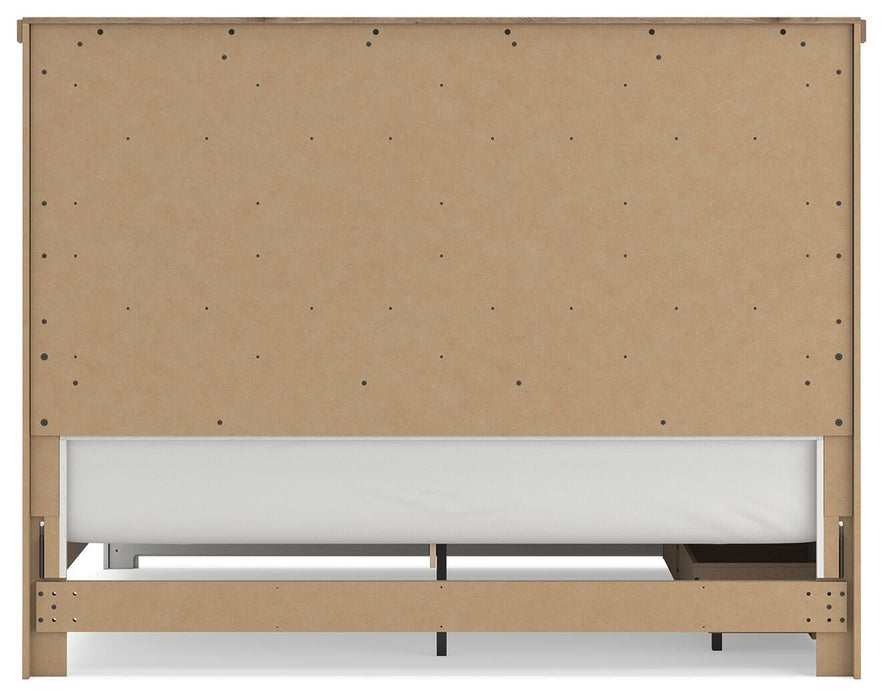 Savonport King Panel Bed with Storage. Dresser, Mirror and Nightstand