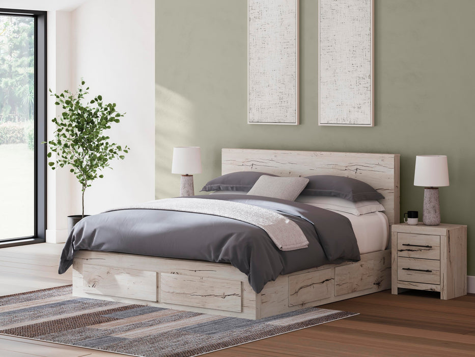 Lawroy King Panel Storage Bed, Dresser and Mirror