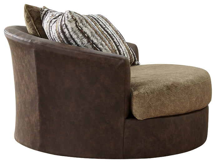 Alesbury Oversized Swivel Accent Chair Homeline Furniture