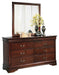 Alisdair Twin Sleigh Bed with Mirrored Dresser and 2 Nightstands Homeline Furniture