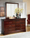 Alisdair Twin Sleigh Bed with Mirrored Dresser and 2 Nightstands Homeline Furniture