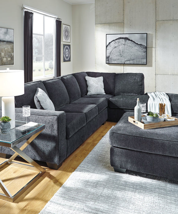 Altari 2-Piece Sectional with Ottoman Homeline Furniture