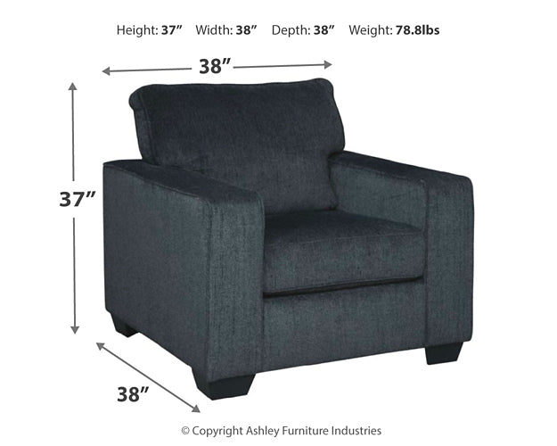 Altari Chair and Ottoman Homeline Furniture