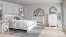 Altyra King Panel Bookcase Bed with Mirrored Dresser, Chest and Nightstand Homeline Furniture