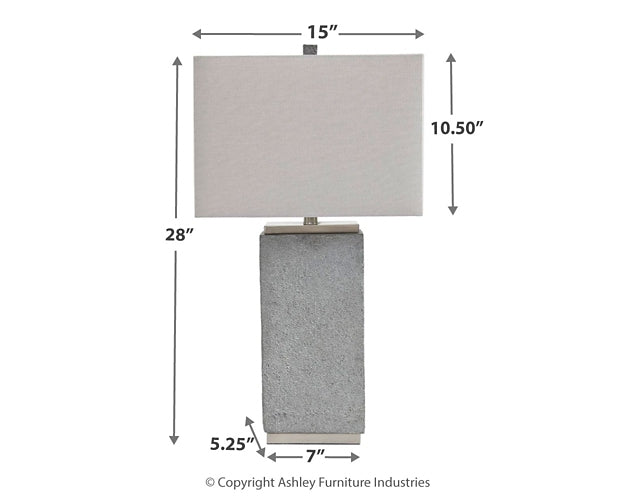 Amergin Poly Table Lamp (2/CN) Homeline Furniture