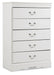 Anarasia Full Sleigh Bed with Mirrored Dresser, Chest and Nightstand Homeline Furniture
