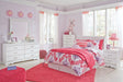 Anarasia Full Sleigh Headboard with Mirrored Dresser Homeline Furniture