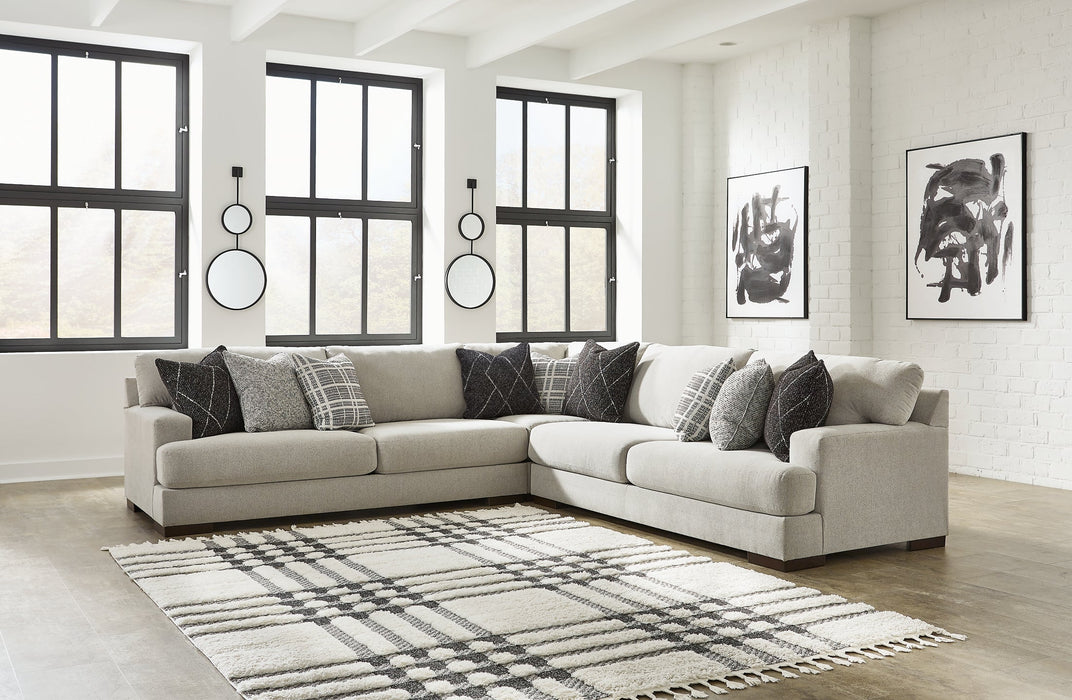 Artsie 3-Piece Sectional with Ottoman Homeline Furniture