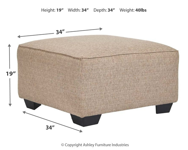 Baceno Oversized Accent Ottoman Homeline Furniture
