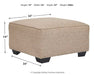 Baceno Oversized Accent Ottoman Homeline Furniture