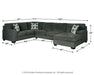 Ballinasloe 3-Piece Sectional with Ottoman Homeline Furniture