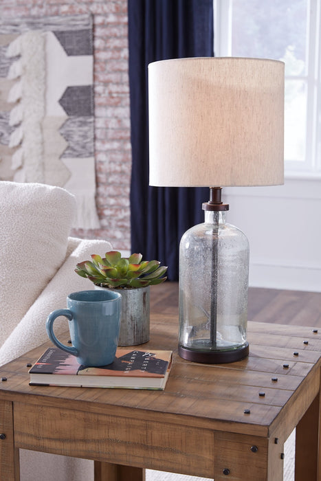 Bandile Glass Table Lamp (1/CN) Homeline Furniture