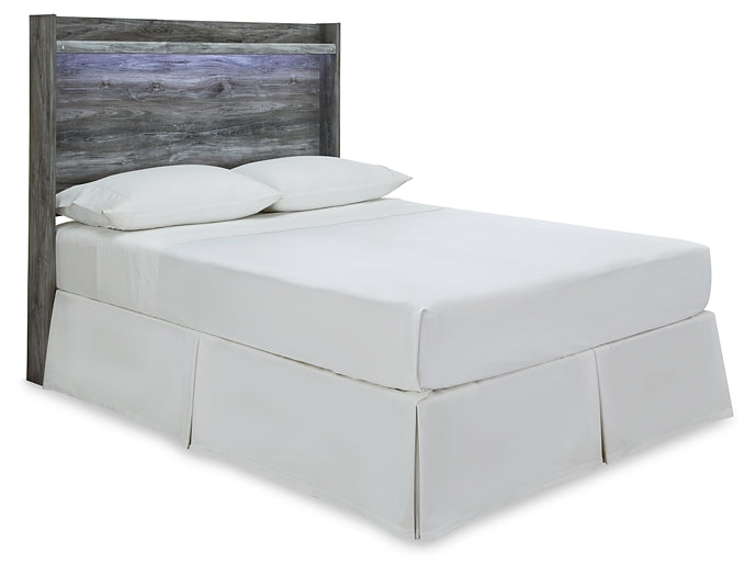 Baystorm Full Panel Headboard with Mirrored Dresser and Nightstand Homeline Furniture
