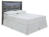 Baystorm Full Panel Headboard with Mirrored Dresser and Nightstand Homeline Furniture