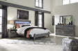 Baystorm Queen Panel Bed with Mirrored Dresser and Nightstand Homeline Furniture