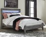 Baystorm Queen Panel Bed with Mirrored Dresser and Nightstand Homeline Furniture