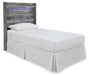 Baystorm Twin Panel Headboard with Mirrored Dresser and Nightstand Homeline Furniture