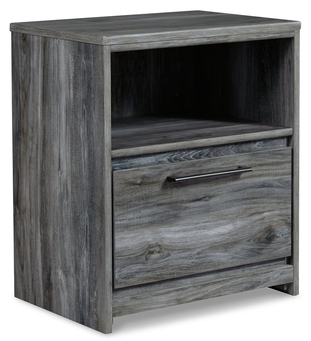 Baystorm Twin Panel Headboard with Mirrored Dresser and Nightstand Homeline Furniture