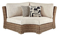 Beachcroft Curved Corner Chair w/Cushion Homeline Furniture