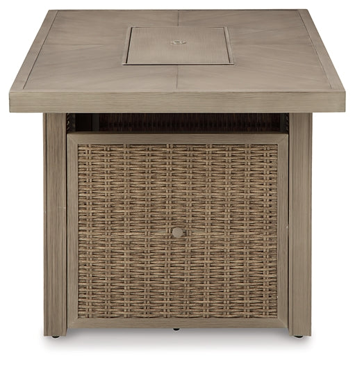 Beachcroft Rectangular Fire Pit Table Homeline Furniture